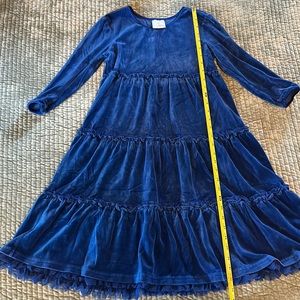 Hanna Andersson blue velvet dress. 150